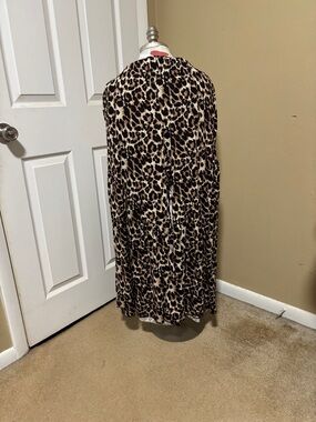 SHEIN Brown & Black Leopard Wide Leg Jumpsuit